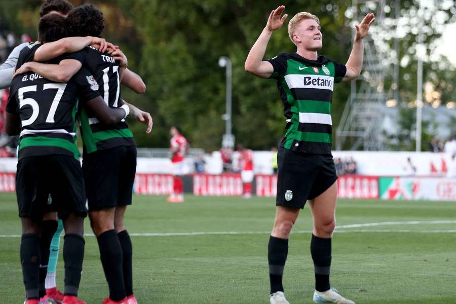 Harder celebra pelo Sporting