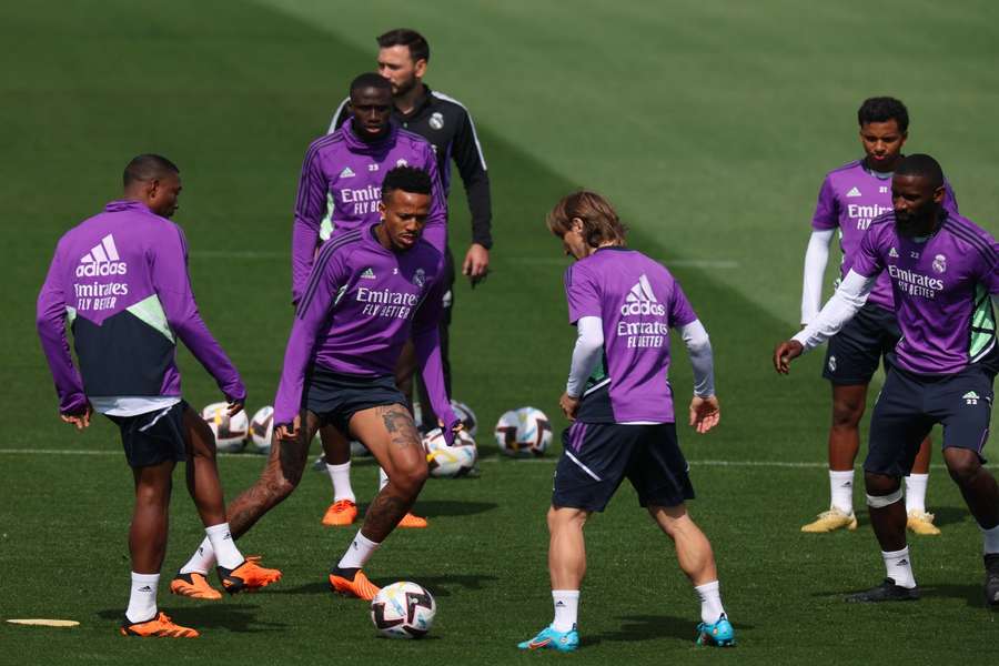 Los jugadores del Real Madrid entrenan en Valdebebas 