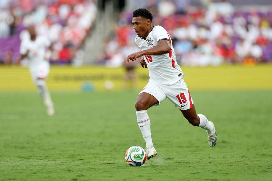 Ollie Watkins in action for England Ollie Watkins in action for England