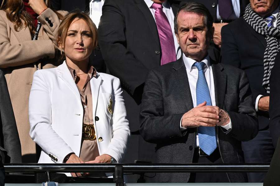 Marian Mouriño, junto a Abel Caballero, alcalde de Vigo.