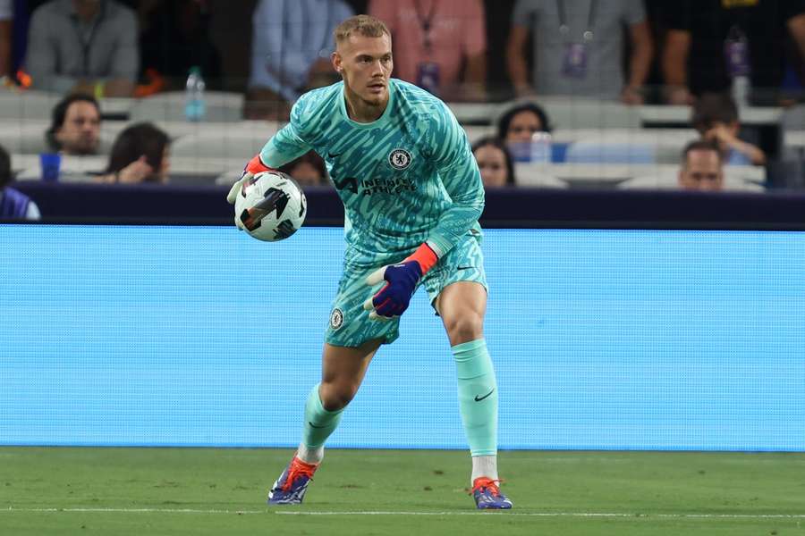 Jorgensen in action for Chelsea