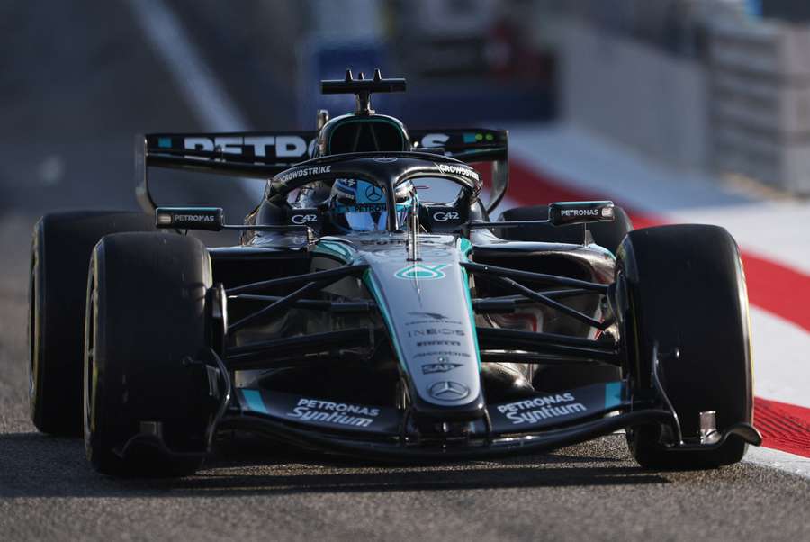 Mercedes' George Russell in action at pre-season testing Mercedes' George Russell in action at pre-season testing