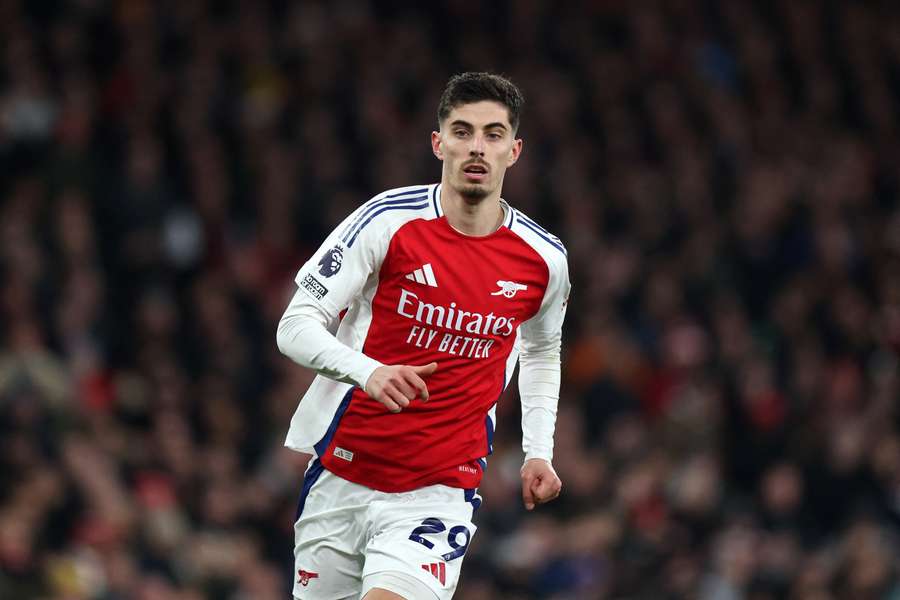 Kai Havertz avec Arsenal cette saison.