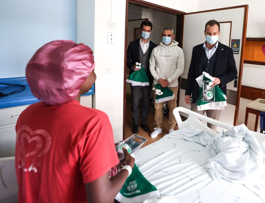 Frederico Varandas com Rui Borges na visita ao Hospital Garcia de Orta Frederico Varandas com Rui Borges na visita ao Hospital Garcia de Orta