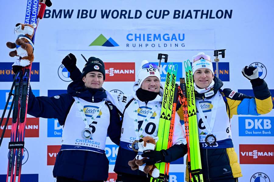 Dale-Skjevdal na pódiu.