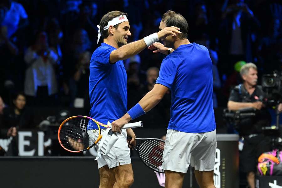 Federer et Nadal en septembre 2022.