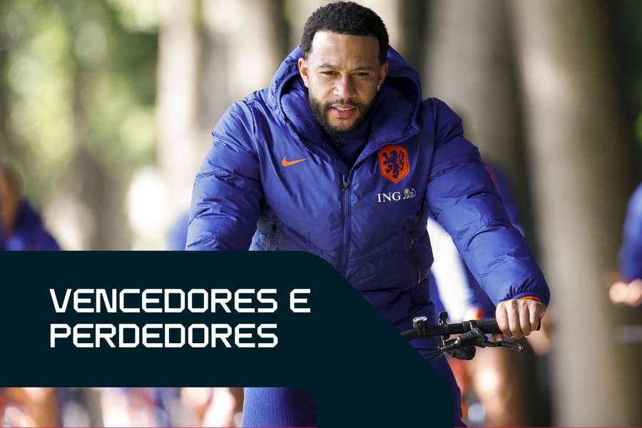 Memphis em treino da Holanda