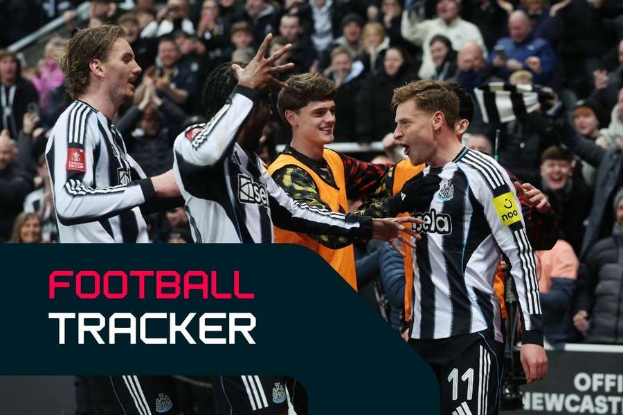 Harvey Barnes nets the opening goal for Newcastle against Manchester City