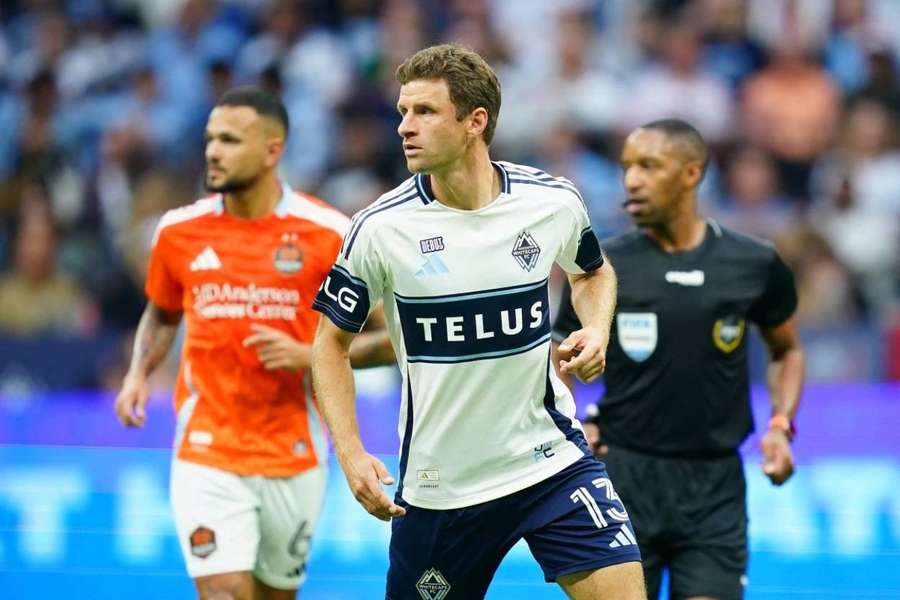 Thomas Müller při premiéře v dresu Vancouveru. 