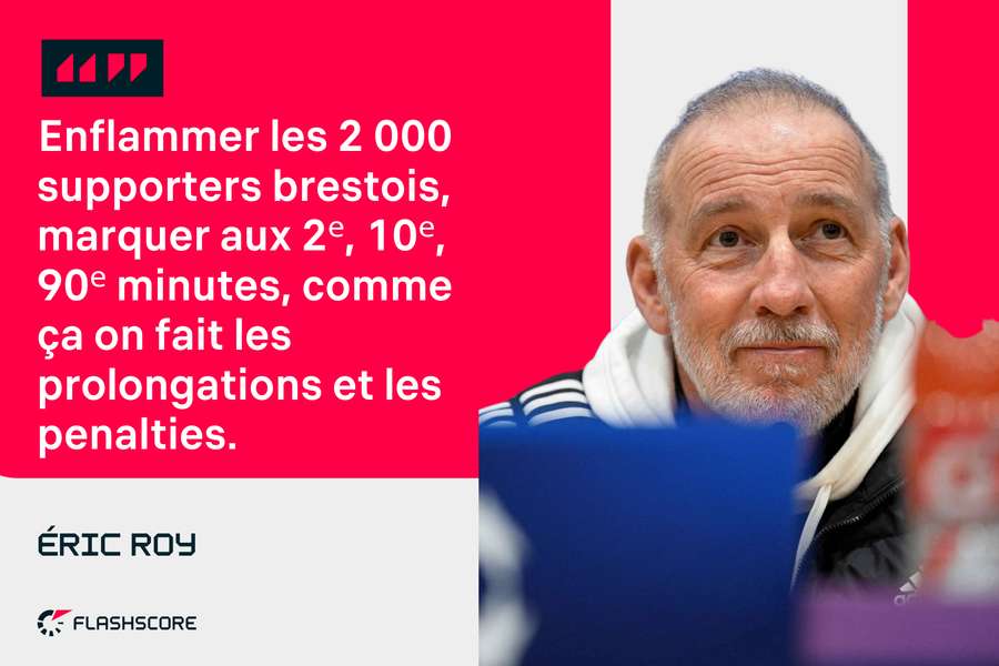 Éric Roy aborde le retour avec humour.