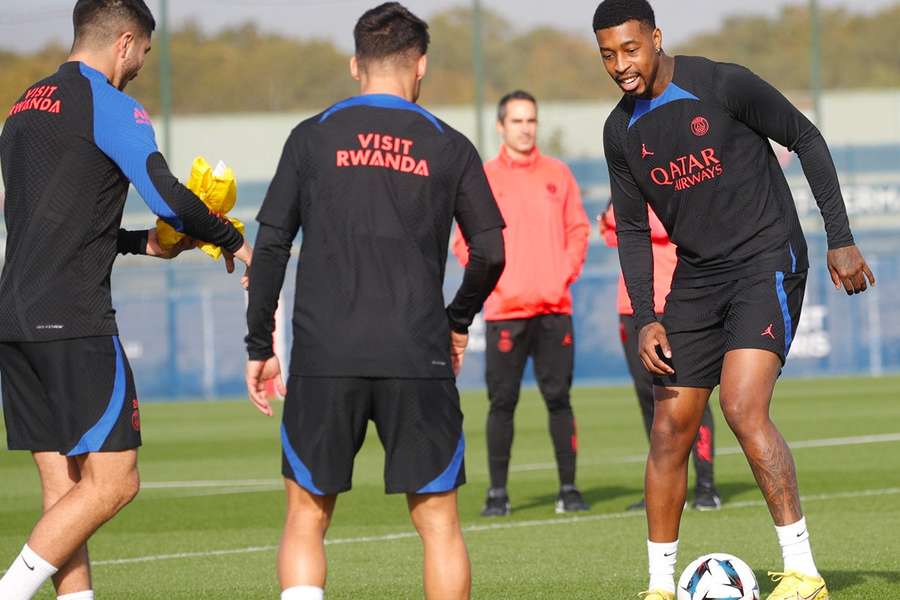 Presnel Kimpembe à l'entraînement ce mercredi. 