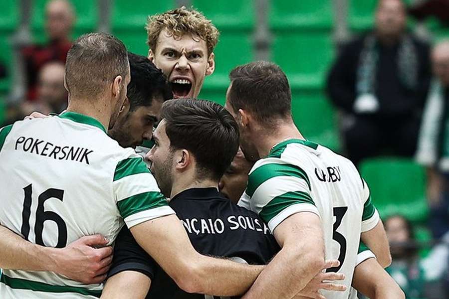 Sporting mantém liderança do campenato de voleibol Sporting mantém liderança do campenato de voleibol