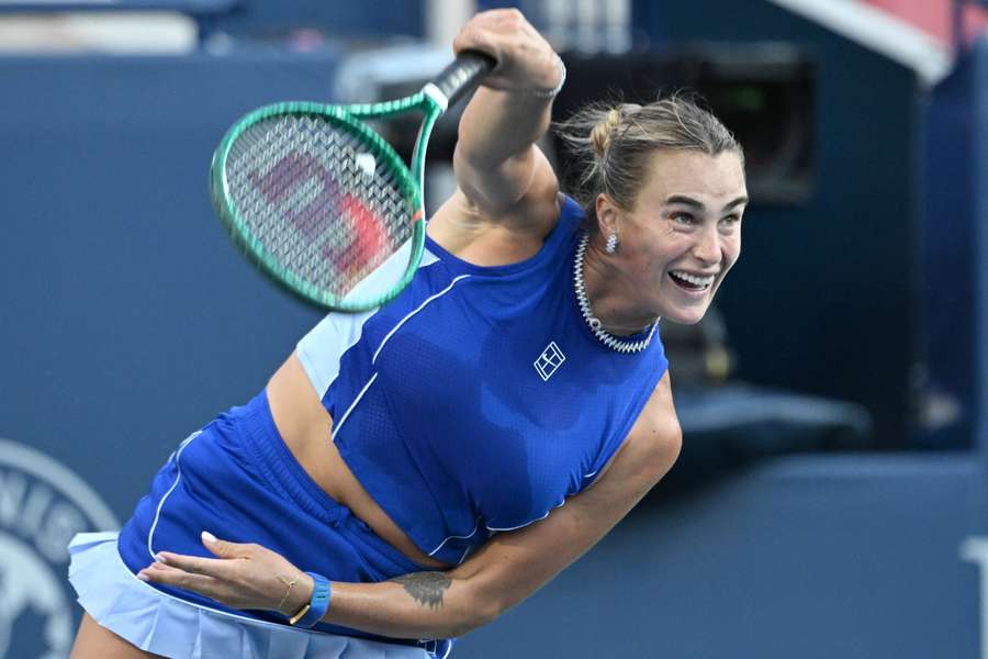 Sabalenka, en un partido celebrado en Toronto Sabalenka, en un partido celebrado en Toronto