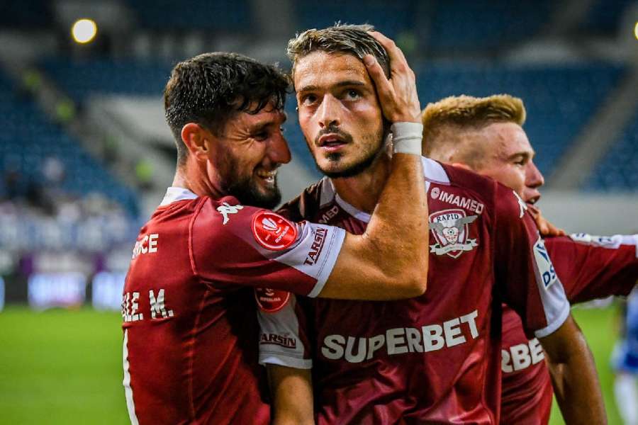 Albion Rrahmani a înscris deja 4 goluri în două partide pentru Rapid