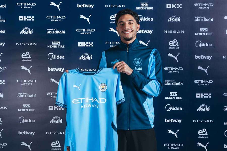 Manchester City's new forward Omar Marmoush