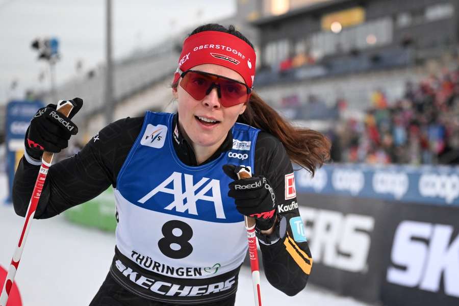 Coletta Rydzek steht im internen Geschwistervergleich momentan im Rampenlicht.