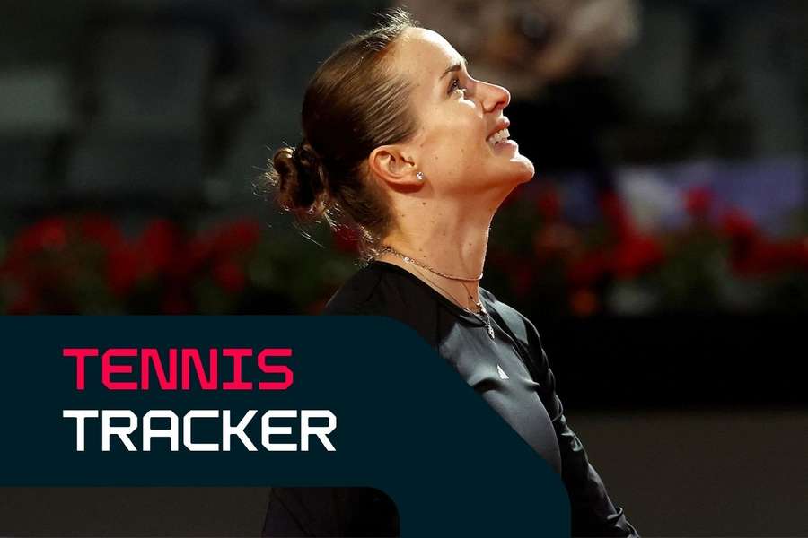 Elina Svitolina celebrates winning her semi-final against Iga Swiatek
