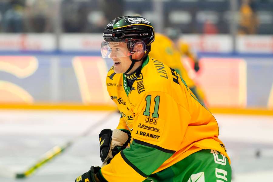 Erik Borg in action for derby winners Ilves