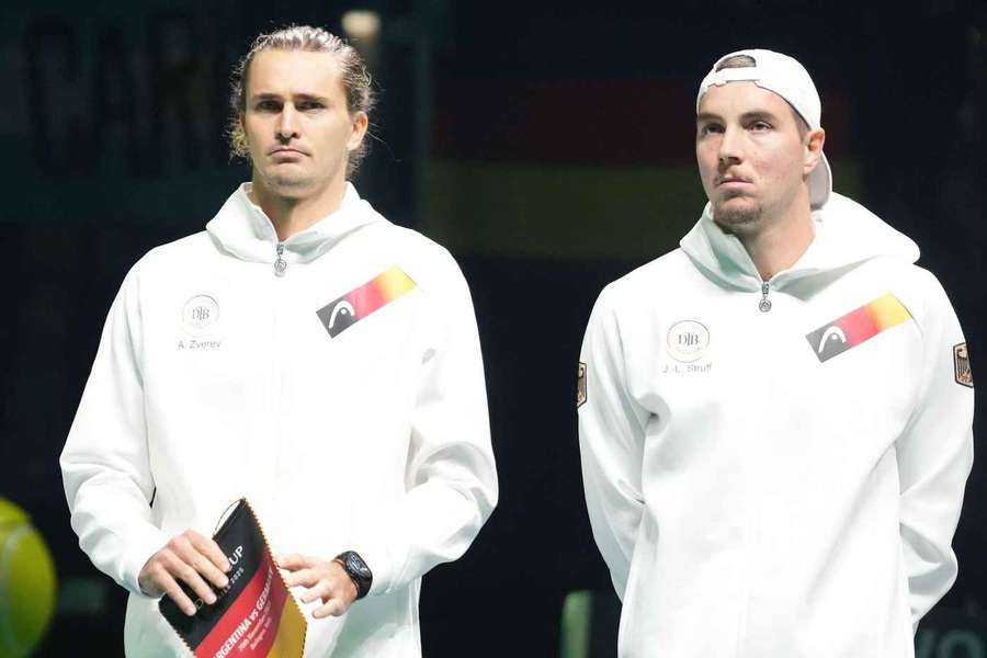 Zverev (l.) und Struff hoffen auf einen Erfolg im Davis Cup