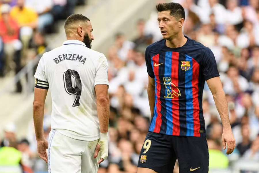 Benzema et Lewandowski le 16 octobre dernier.