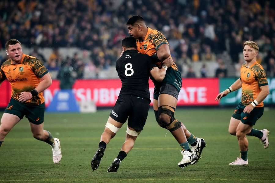 Skelton in action against New Zealand