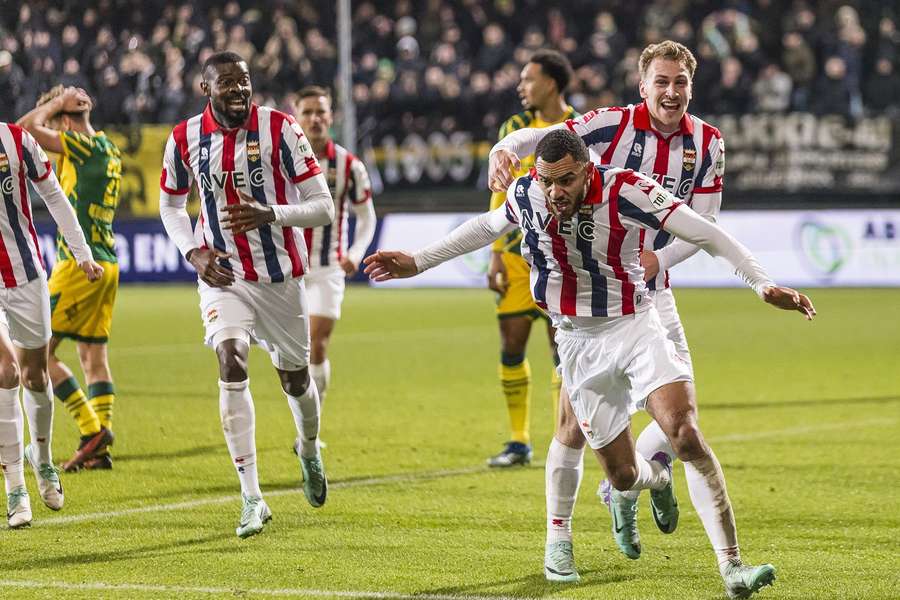 Jeredy Hilterman maakte in december in de wedstrijd in Den Haag de gelijkmaker voor WIllem II