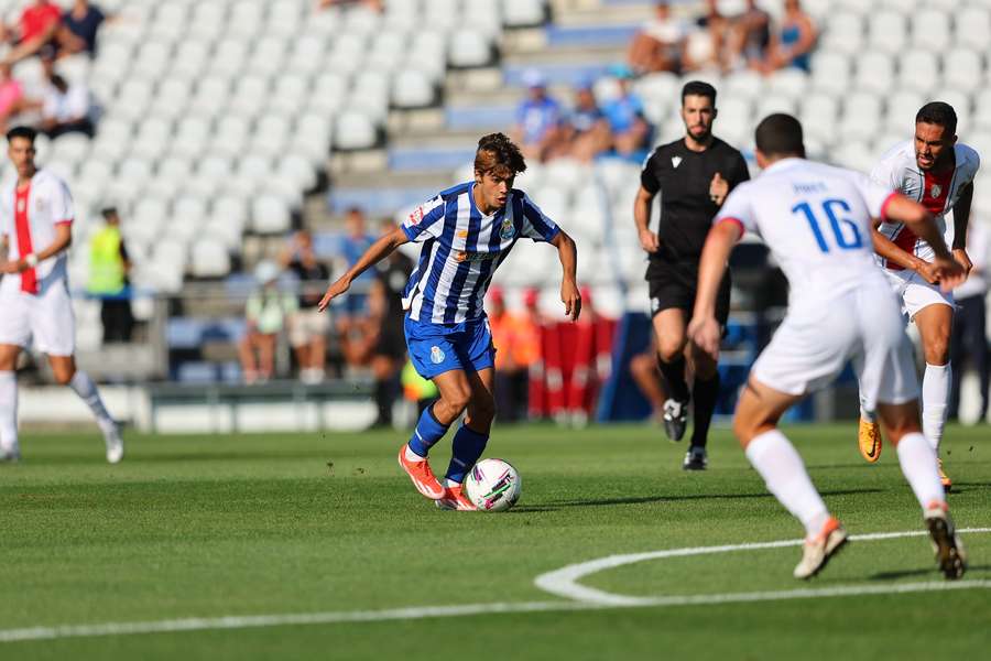 Rodrigo Mora fez um bom jogo pela equipa secundária