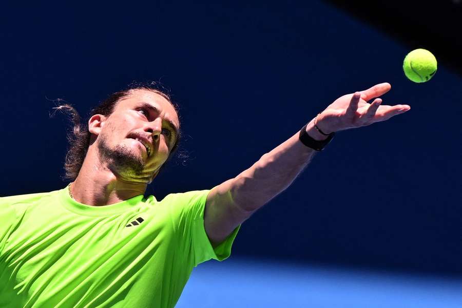 Alexander Zverev beim Service