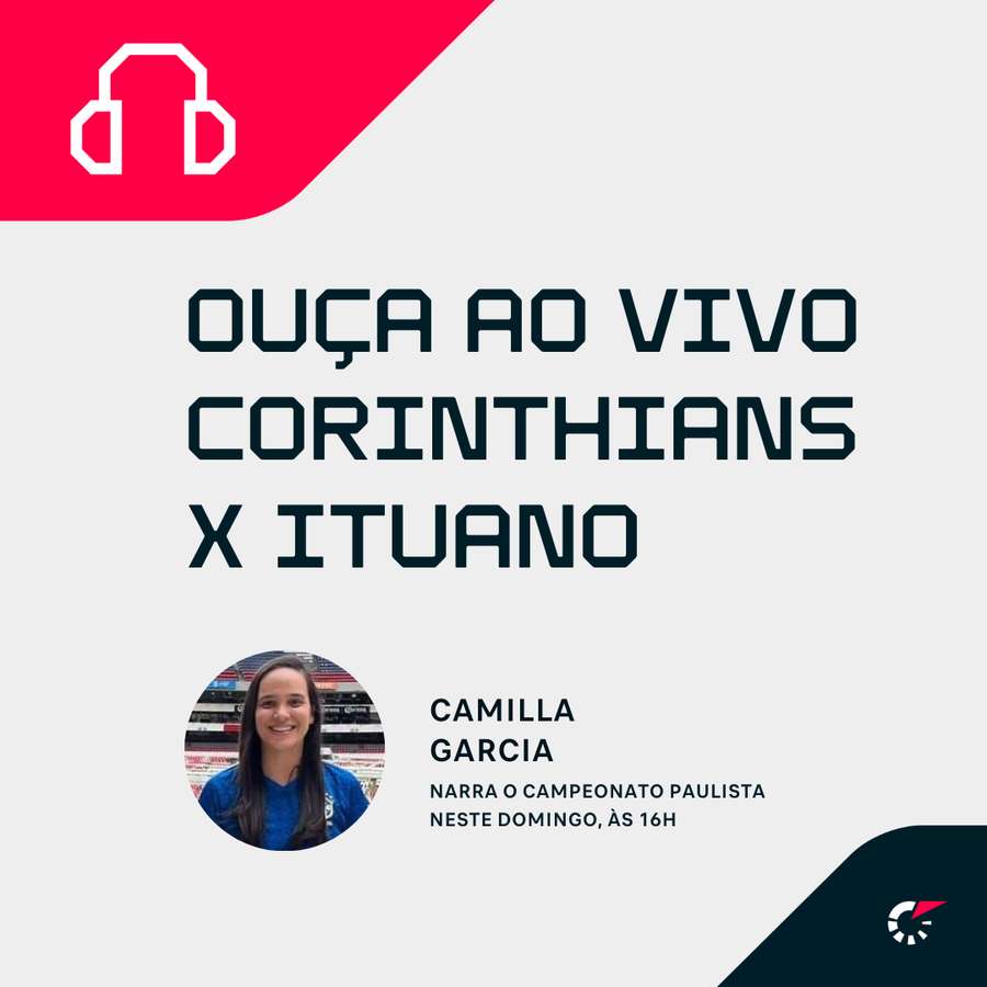 Flashscore transmiste com narração o duelo entre Corinthians e Ituano