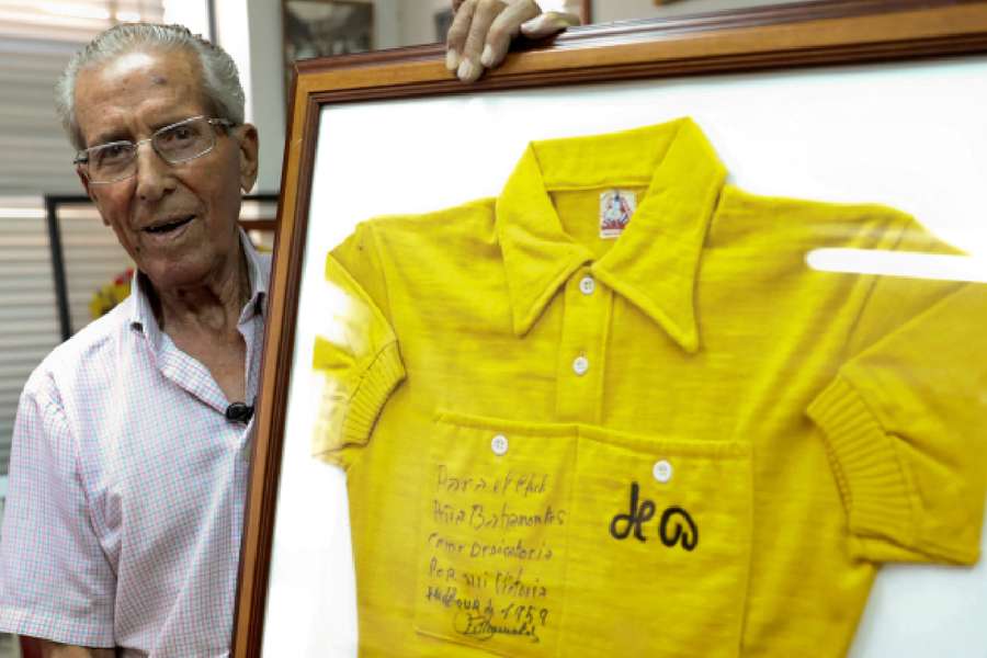 Bahamontes s-a pozat în 2019 cu tricoul său galben