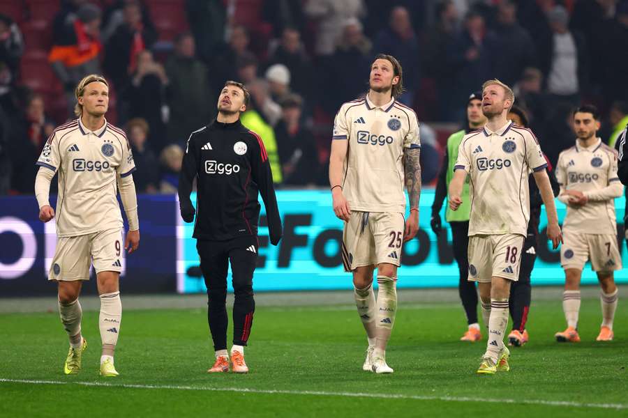 Ajax sit bottom of the 36-team League Phase Ajax sit bottom of the 36-team League Phase