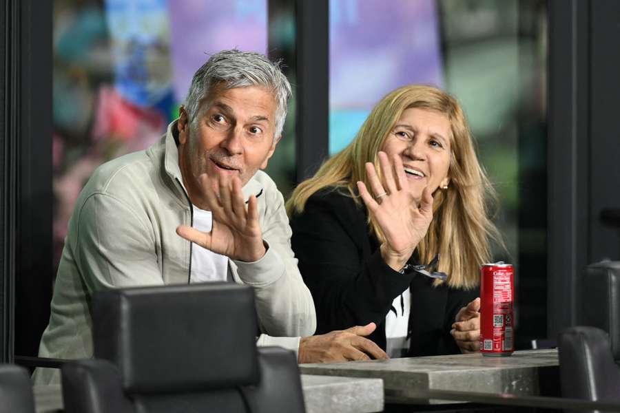Lionel Messi's parents - Jorge Messi and Celia Cuccittini, pictured ahead an Inter Miami match in 2025 Lionel Messi's parents - Jorge Messi and Celia Cuccittini, pictured ahead an Inter Miami match in 2025