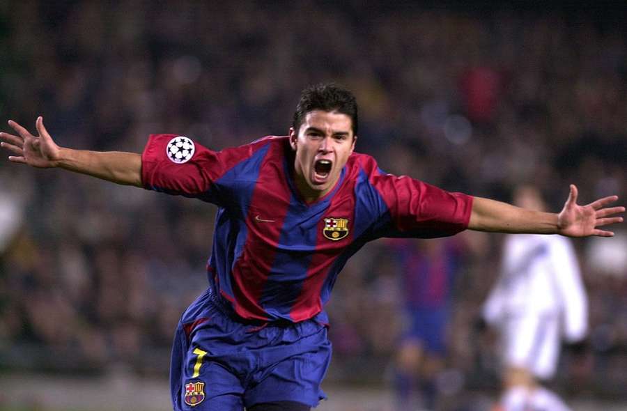 Javier Saviola szalał między innymi w koszulce Barcelony.