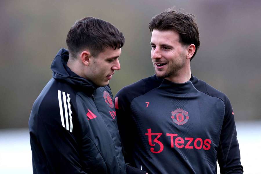 Mason Mount and Ugarte back in training