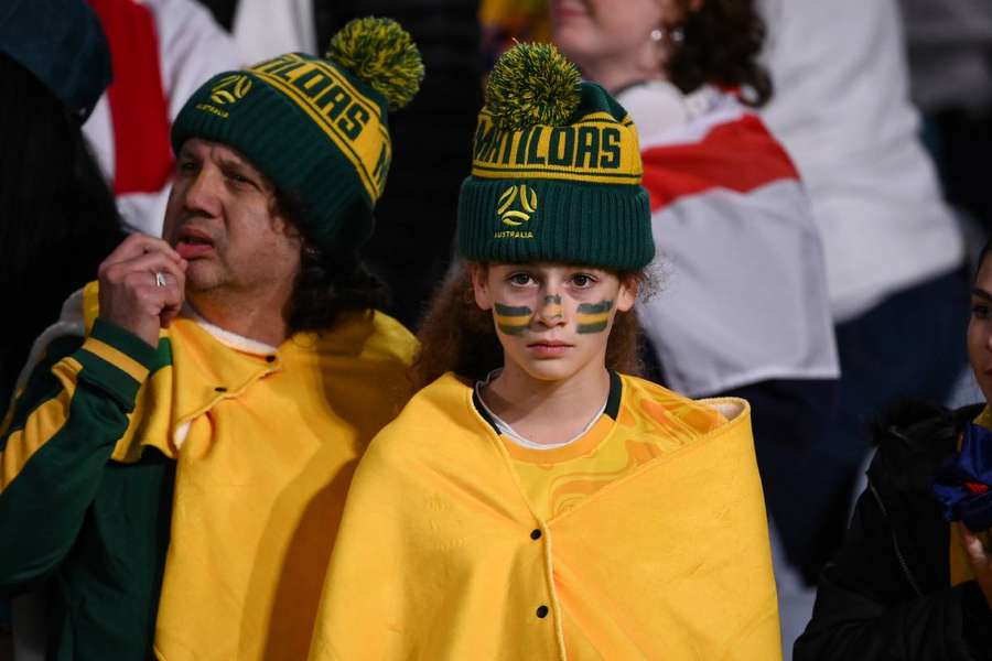 Australian fans were left heartbroken after they were knocked out of the World Cup Australian fans were left heartbroken after they were knocked out of the World Cup