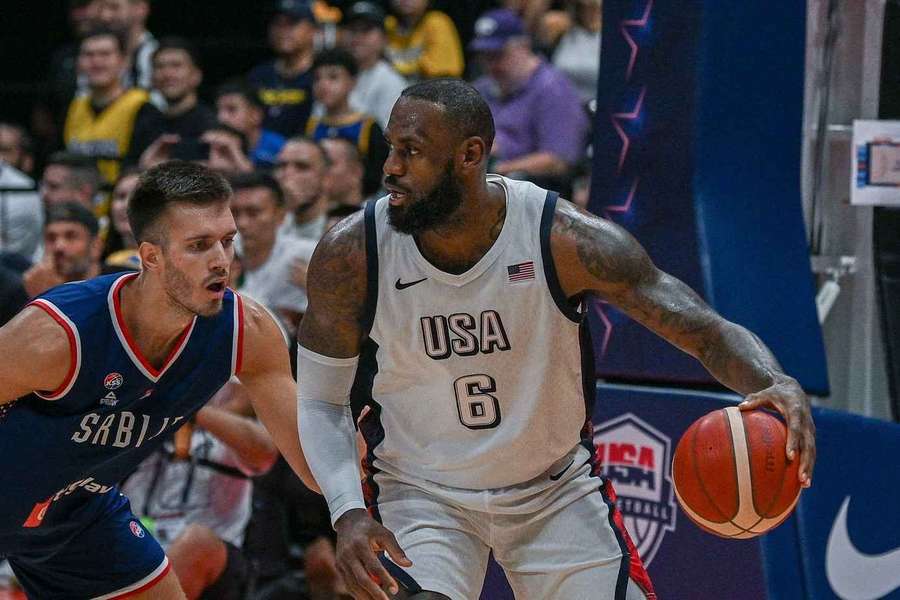 LeBron James returned to the Olympics after 12 years and will play against Serbia in Lille.