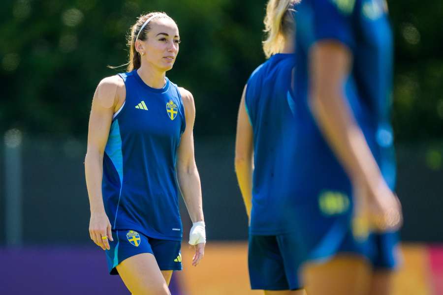Kosovare Asllani im schwedischen Team-Training