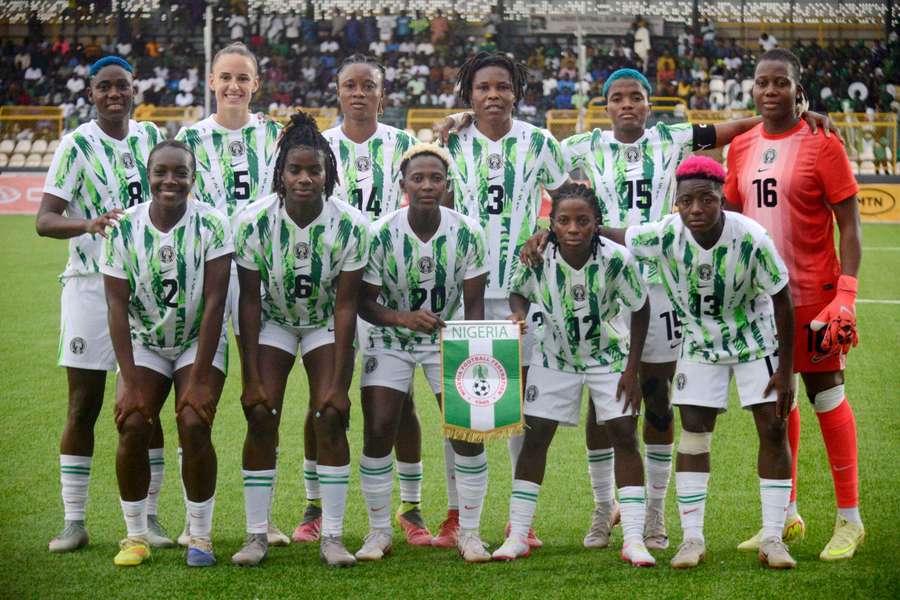 Les Super Falcons en octobre 2025. Les Super Falcons en octobre 2025.