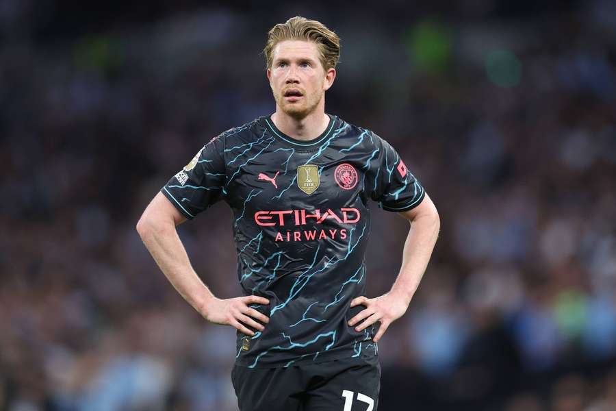 Kevin de Bruyne tijdens Tottenham Hotspur-Manchester City