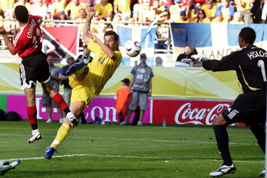 Shaka Hislop op het WK van 2006 tegen Zweden