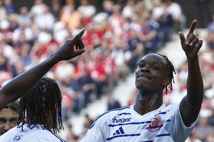 Emanuel Emegha was goud waard voor Strasbourg.