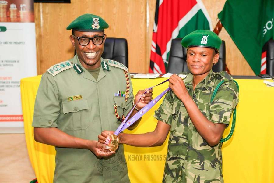 World champions Lilian Odira promoted to the rank of Sergeant