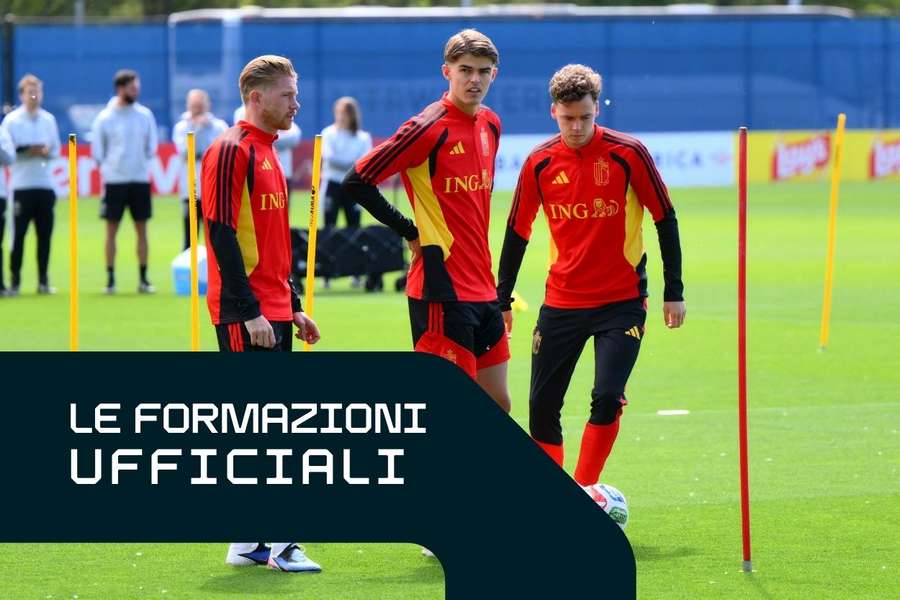 Un allenamento del Belgio Un allenamento del Belgio