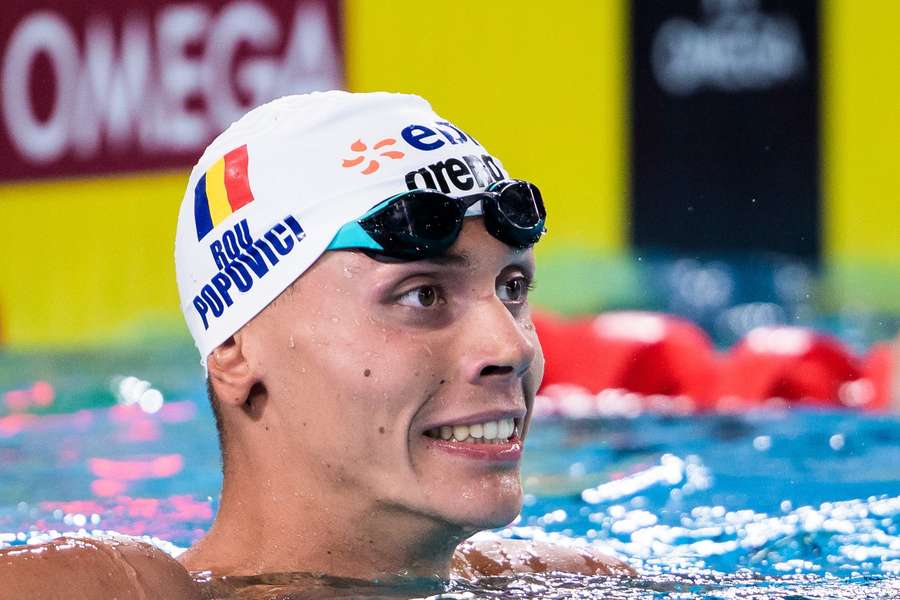 David Popovici, trei duble consecutive la Europene David Popovici, trei duble consecutive la Europene