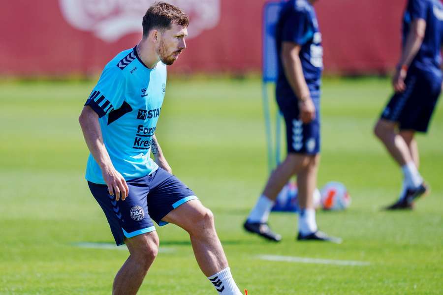 Pierre-Emile Højbjerg esá ao serviço da seleção da Dinamarca