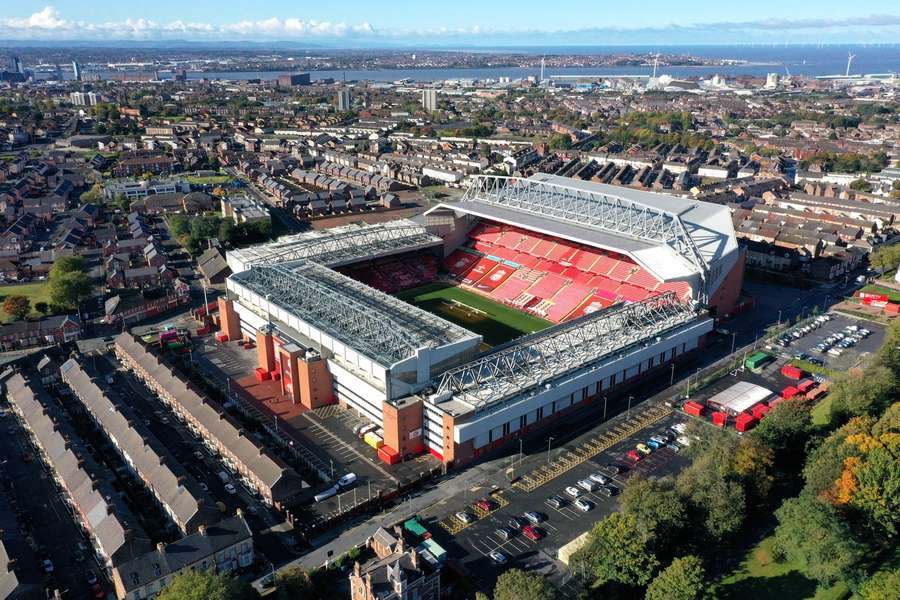 Lo stadio di Anfield Road