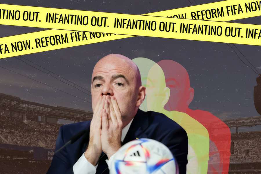 Kibice z całego świata zjednoczeni w haśle "Infantino OUT" Kibice z całego świata zjednoczeni w haśle "Infantino OUT"