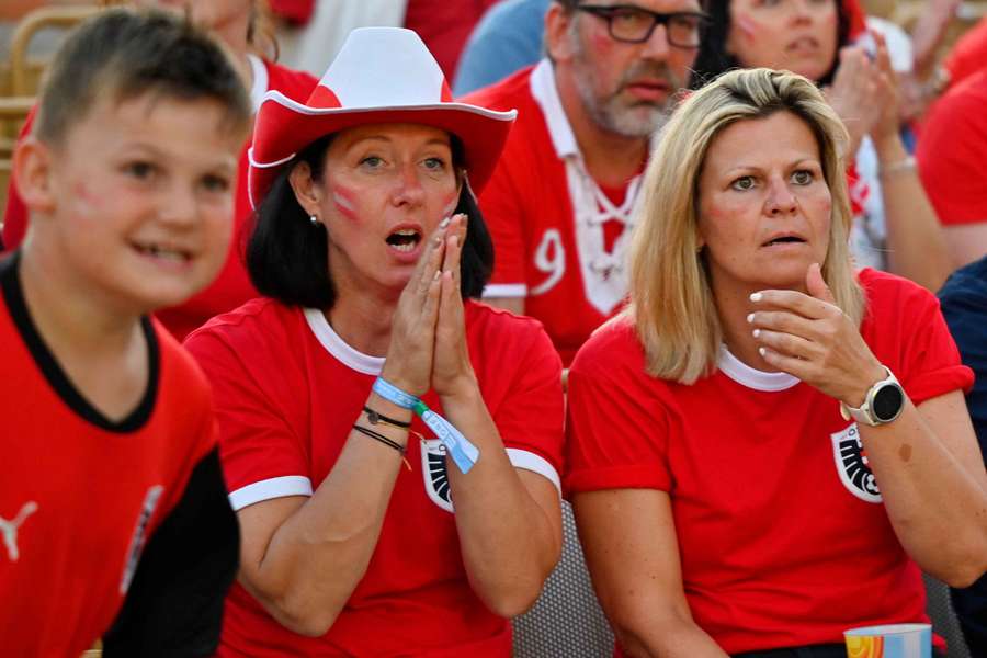 I tifosi dell'Austria nel match contro l'Argentina I tifosi dell'Austria nel match contro l'Argentina
