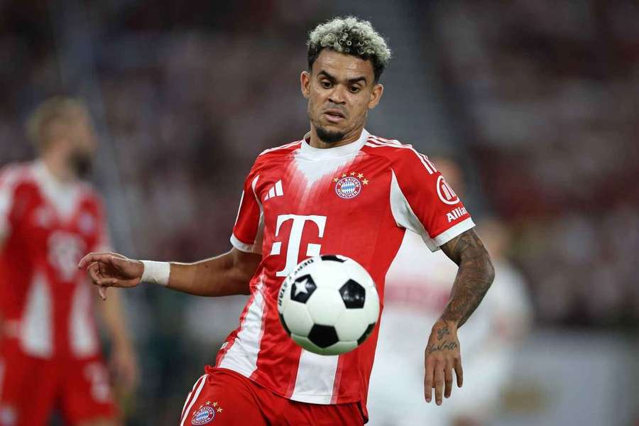 Luiz Diaz in seinem Pflichtspiel-Debüt für den FC Bayern.
