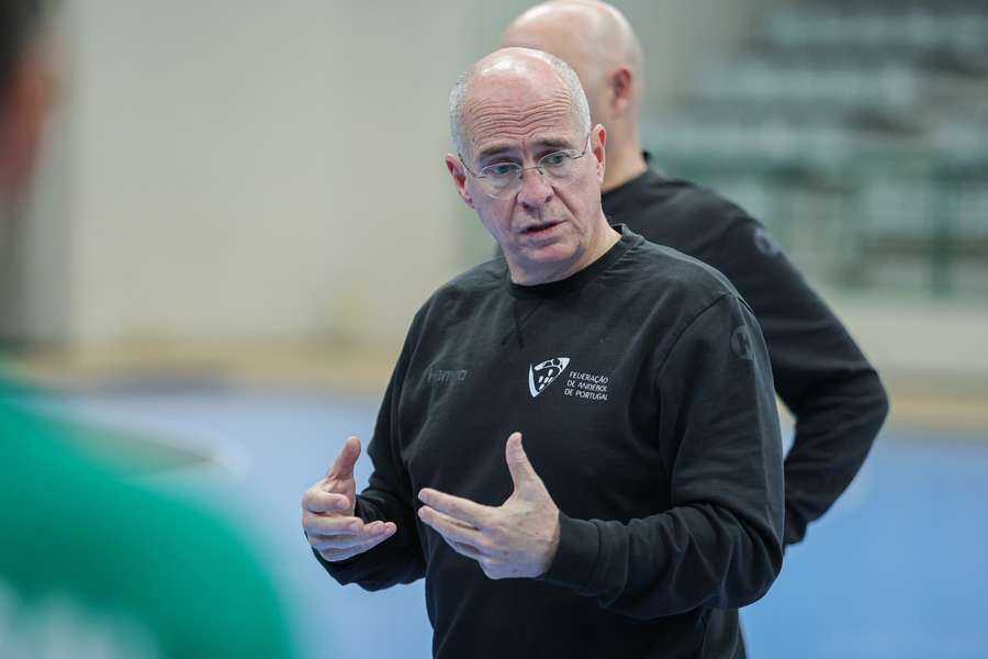 José António Silva no treino